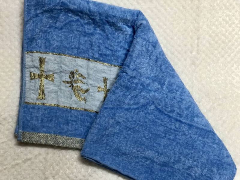 Фото товара Крижма 140*70 голуба Крижма 140*70 голуба - фото 2